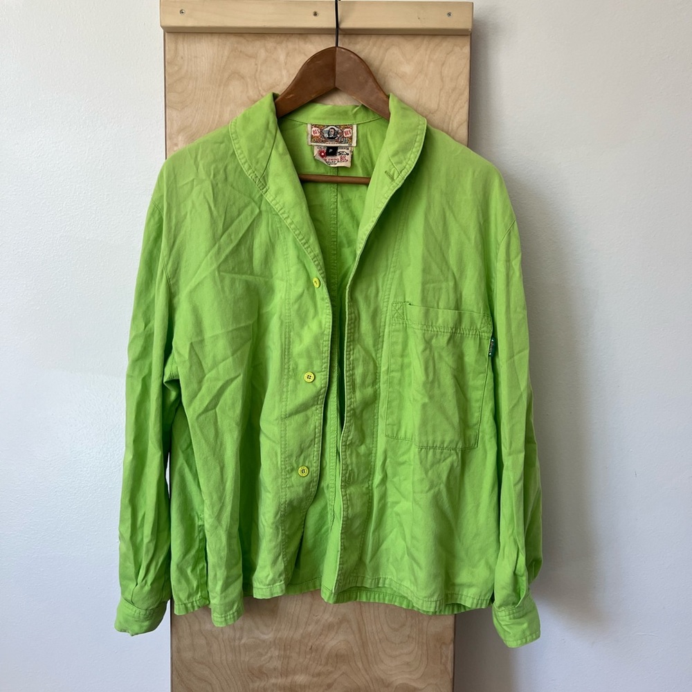Vintage lime green jacket size small